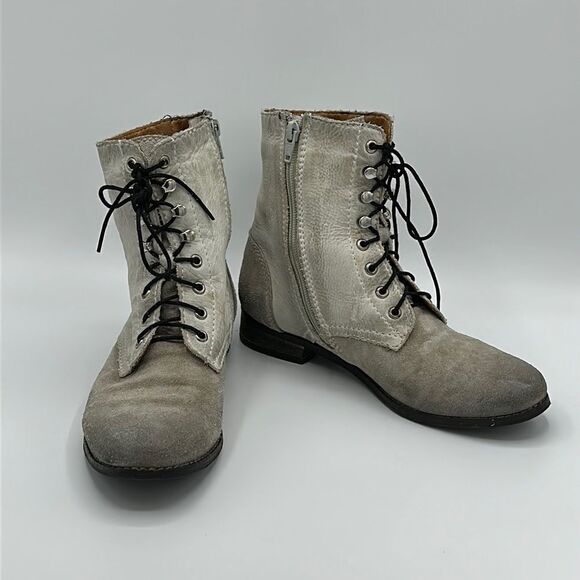 Rebels Boots Grunge Size 6.5M 6.5 Sueded Leather Gray - Picture 1 of 13